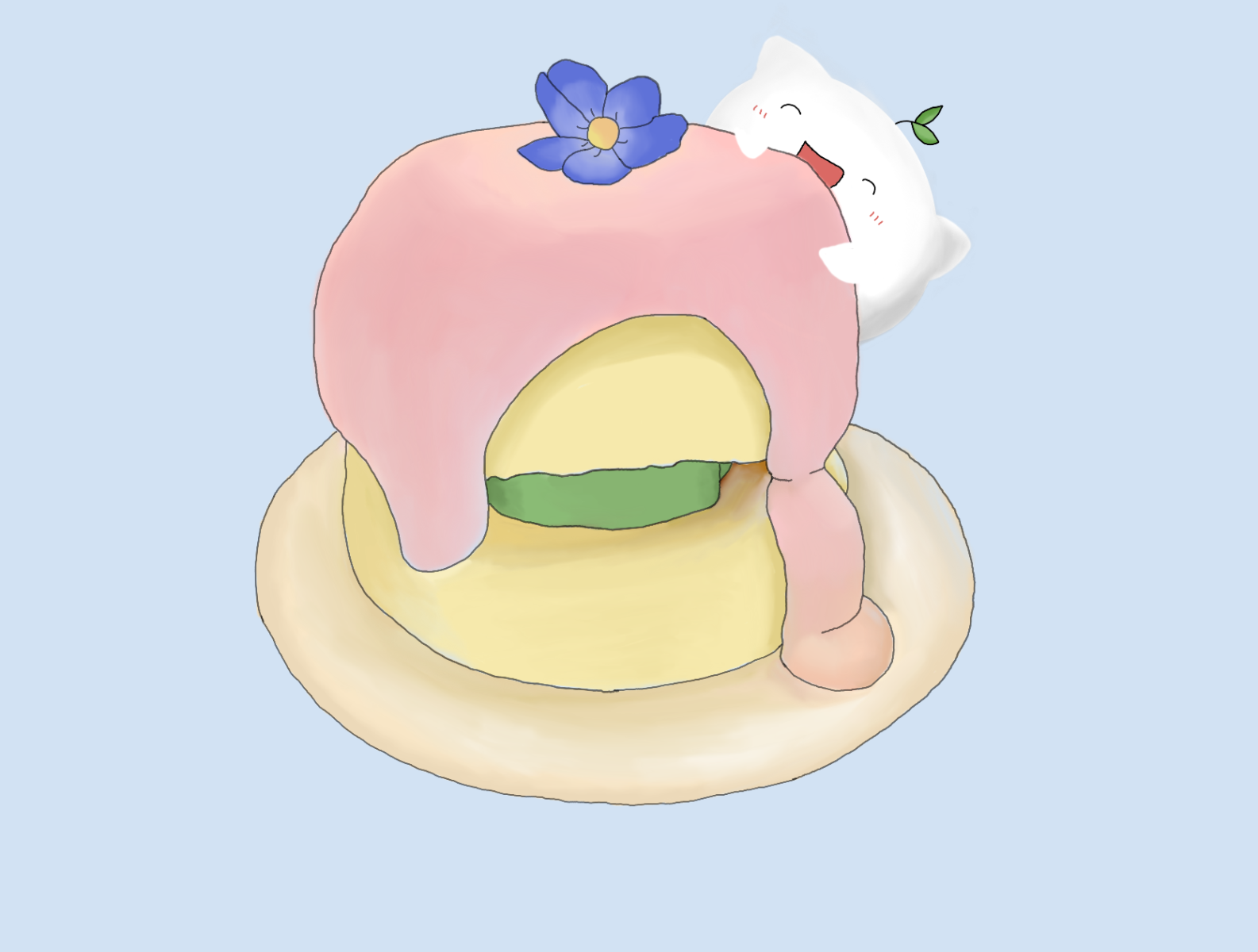 Souffle Pancake by Jessica Lau on Dribbble