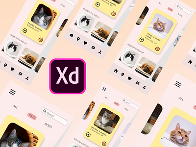 Adopt - A - Pet | ADOBE XD Design