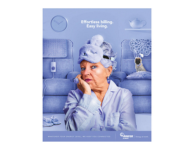 "Energy for Everybody" - Grandma advertising art direction copywriting design livingroom photoshop