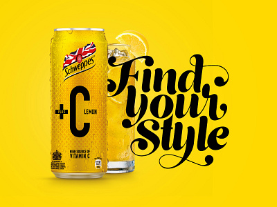 Schweppes+C Typography Design