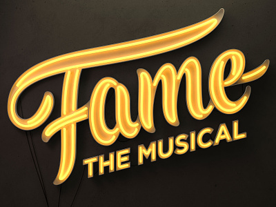 Fame Musical Logo & 3D