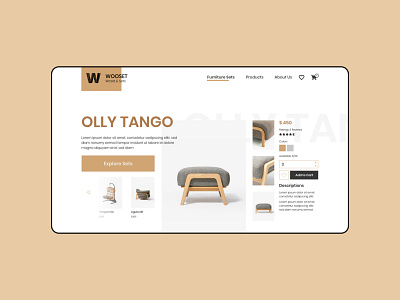 Furniture website redesign