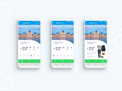 Mobile app. Android. Weather forecast adobe app design figma forecast logo ui ux weather weather app weather forecast web web design webdesign