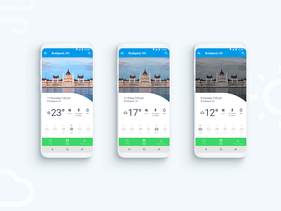 Mobile app. Android. Weather forecast adobe app design figma forecast logo ui ux weather weather app weather forecast web web design webdesign