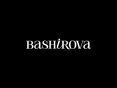 Lina Bashirova logo branding design flat logo typography vector