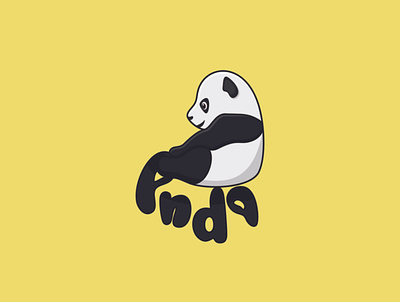 panda animation branding cute animals cute panda icon illustration illustrator logo logo design logotype minimal panda vector