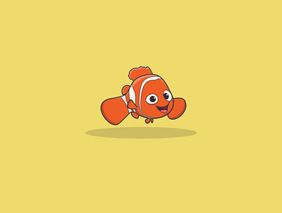 clownfish animation branding icon illustration illustrator logo logo design minimal typography vector