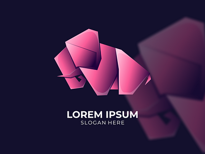 Elephant Origami Logo