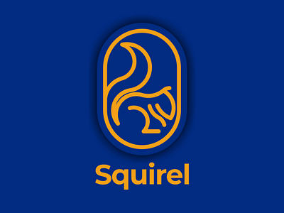 squirel logo branding design icon illustration illustrator logo logo design logotype minimal vector