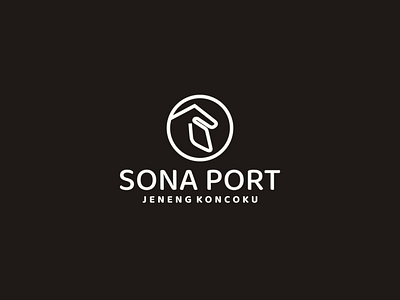 sona port logo animation branding design icon illustration logo logo design logotype minimal typography