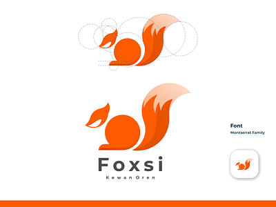 foxsi logo animation branding design icon illustration logo logo design logotype minimal typography