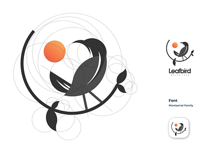 leafbird logo animation branding design icon illustration logo logo design logotype minimal typography vector