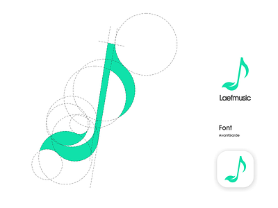 leafmusik logo branding design icon illustration illustrator logo logo design logotype minimal vector