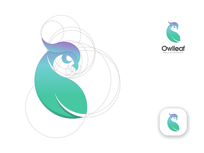 owlleaf logo branding design icon illustration illustrator logo logo design logotype minimal typography vector