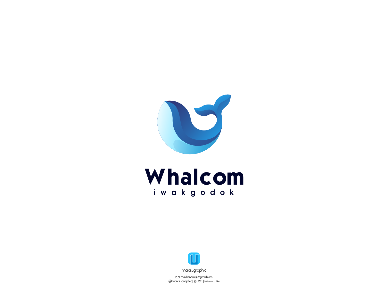 whalcom logo by MAXSTRIM_GRAPICH on Dribbble