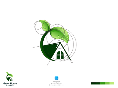 greenhome logo branding design icon illustration logo logo design logotype ui ux vector