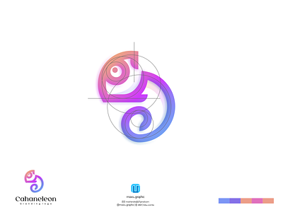 Cahaneleon logo branding design icon illustration logo logo design logotype ui ux vector