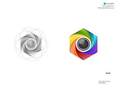 Camera Lens logo branding design icon illustration logo logo design logotype vector