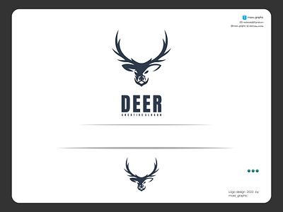 Deer Logo branding design icon illustration logo logo design logotype vector