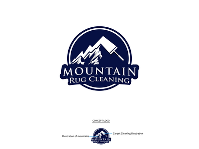 Mountain Rug Cleaning Logo branding design icon illustration logo logo design logotype vector