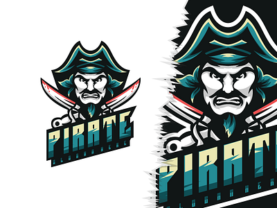 Pirate Mascot Logo branding design graphic design icon illustration logo logo design logotype vector