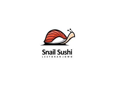 Snail Sushi Logo branding design graphic design icon illustration logo logo design logotype vector