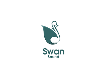 Swan Sound Logo branding design graphic design icon illustration logo logo design logotype vector