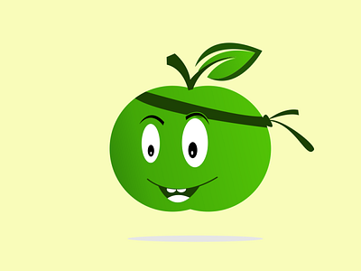 apple ninja animation app branding design icon illustration logo logo design logotype typography