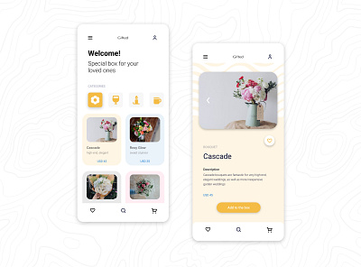 Gift-giving App app design ui