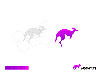 Kangaroo Logo animal app brand branding design graphic design identity illustration kangaroo lettering logo modern