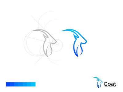 Goat Logo animal app brand branding design goat identity illustration lettering logo logo design modern vector