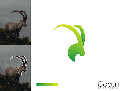 Goatri Logo animal app brand branding design goat identity illustration lettering logo minimal minimalist simple vector