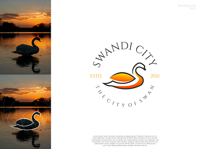 Swandi Logo animals app brand branding clean design identity illustration lettering logo minimal minimalist modern simple swan vector