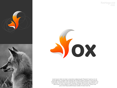 Fox Logo animals app brand branding clean design fox identity illustration lettering logo minimal minimalist modern simple vector