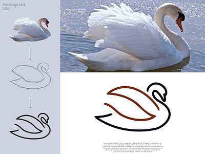 Swantu Logo animals app bird brand branding clean design elegant grid identity illustration lettering logo minimal modern process sea simple swan vector