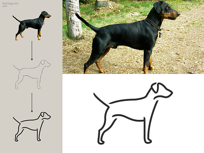 Doggyse Logo animals app brand branding clean design dog graphic design grid identity illustration lettering line logo minimal modern pet process simple vector