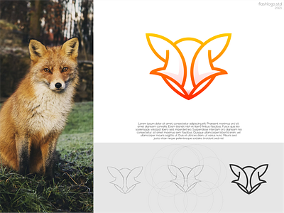 Foxynth Logo animals app brand branding clean crypto design fox grid identity illustration lettering logo minimal modern process simple tech technology vector