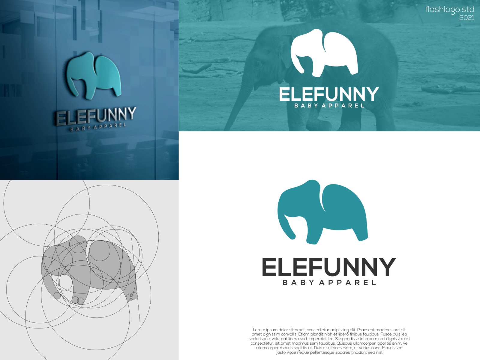 Elefunny Logo by Flashlogo Studio on Dribbble