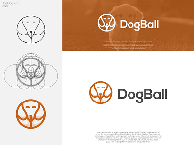 Dogball Logo animals app awesome brand branding clean design dog grid identity illustration inspirations lettering logo minimal modern pet simple vector