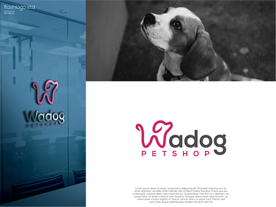 Wadog Logo animals app awesome brand branding clean design dog identity illustration inspiration lettering lettermark line logo minimal modern petshop simple vector