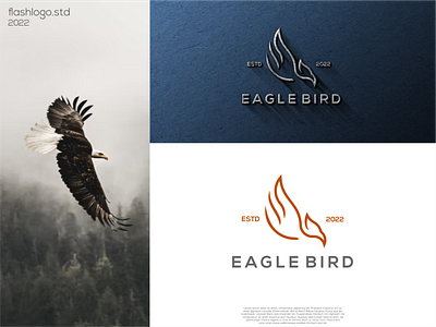 Eagle Bird Logo animals app awesome bird brand branding clean design eagle elegant identity illustration inspiratons lettering logo minimal modern simple vector wild