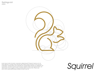 Squirrel Logo animals app awesome brand branding clean design golden ratio grid identity illustration inspirations lettering line logo minimal modern simple squirrel vector