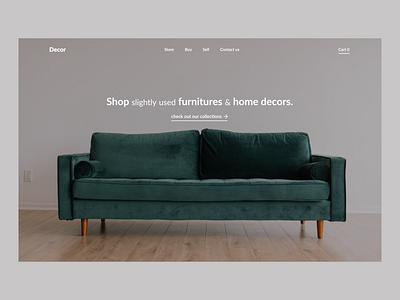 Second-hand Furniture and Decore website