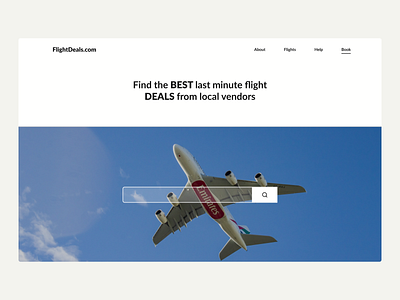 Flight Booking Website black white design hero section minimal minimalistic ui ux webdesign website