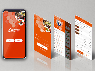 FOOD Mobile App Design and Development animation app design development ui ux web xd design