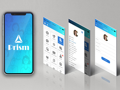 PRISM animation app branding design development ui ux web xd design