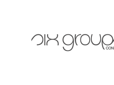 six groups logo, black and white