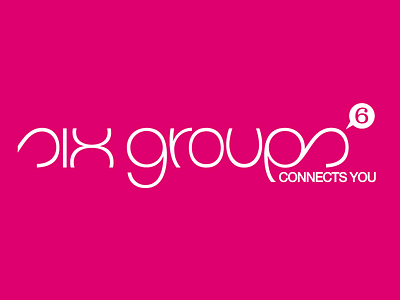 six groups logo, colored, negative