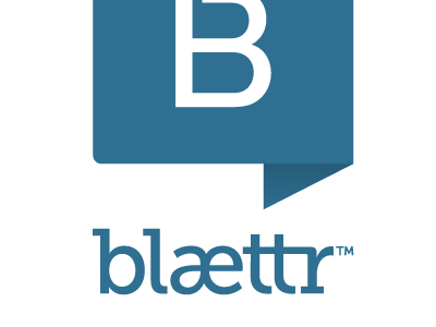 blaettr logo, colored blaettr cd logo