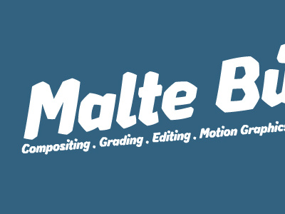 Malte Bünz logo, negative